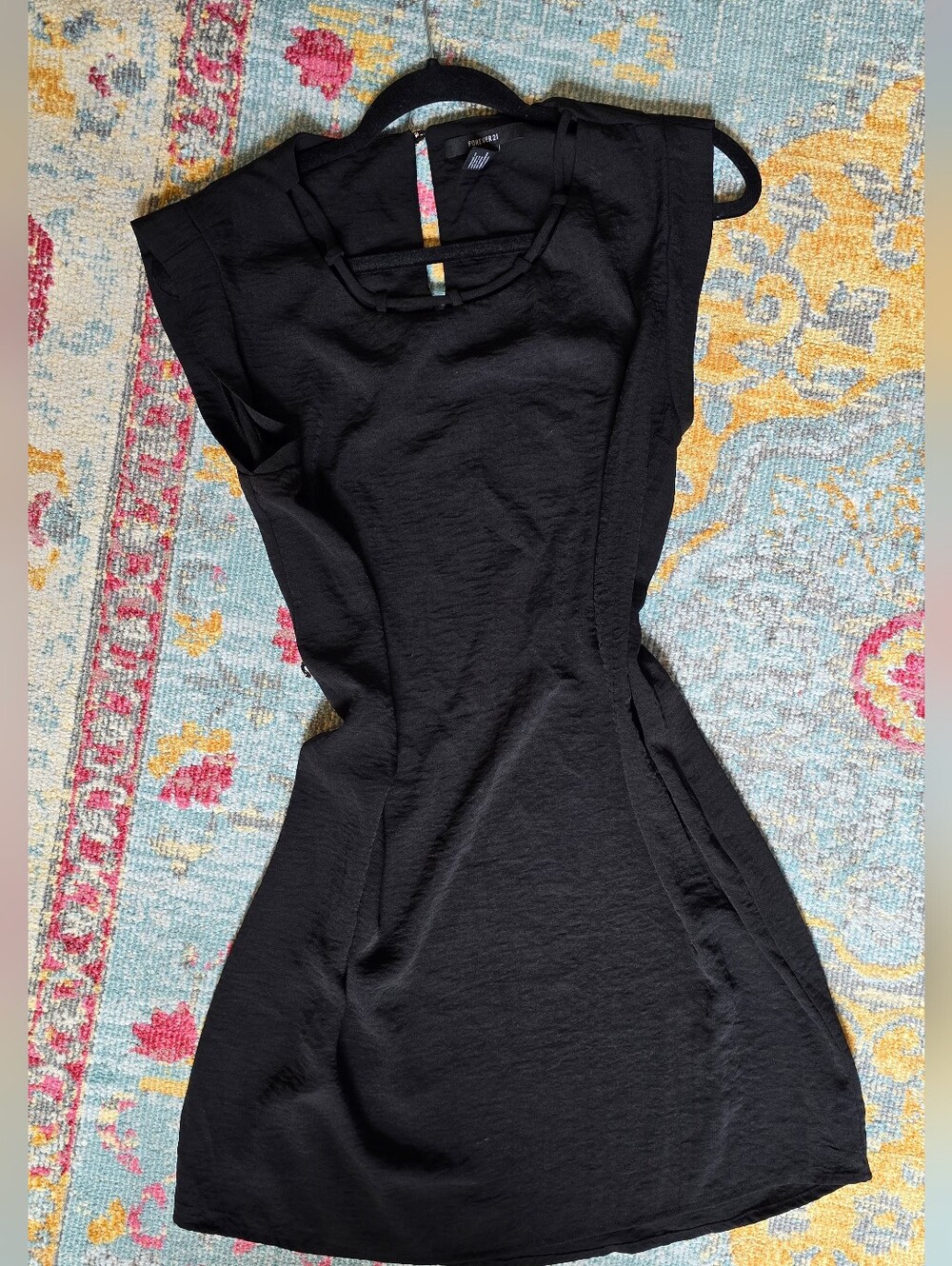 Forever 21 Black Slim-Fit Sleeveless Mini Dress